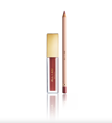 Duo of Berry Boost Lipgloss & Deep Nude Perfect Lip Pencil